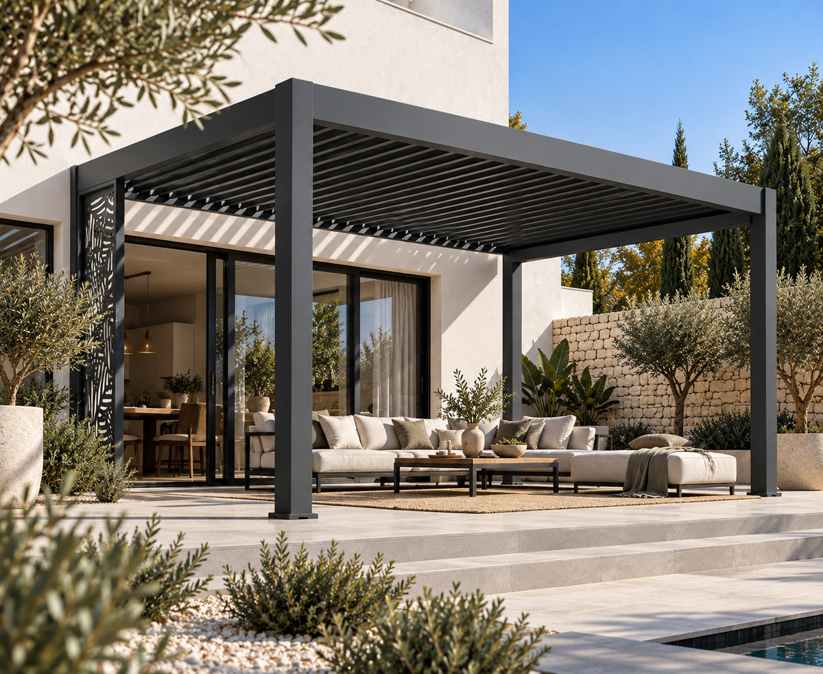 Solara 3×4m Aluminium Motorised Bioclimatic Pergola